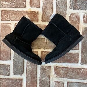 Black Faux Fur Lined Toddler Boots – Size 12